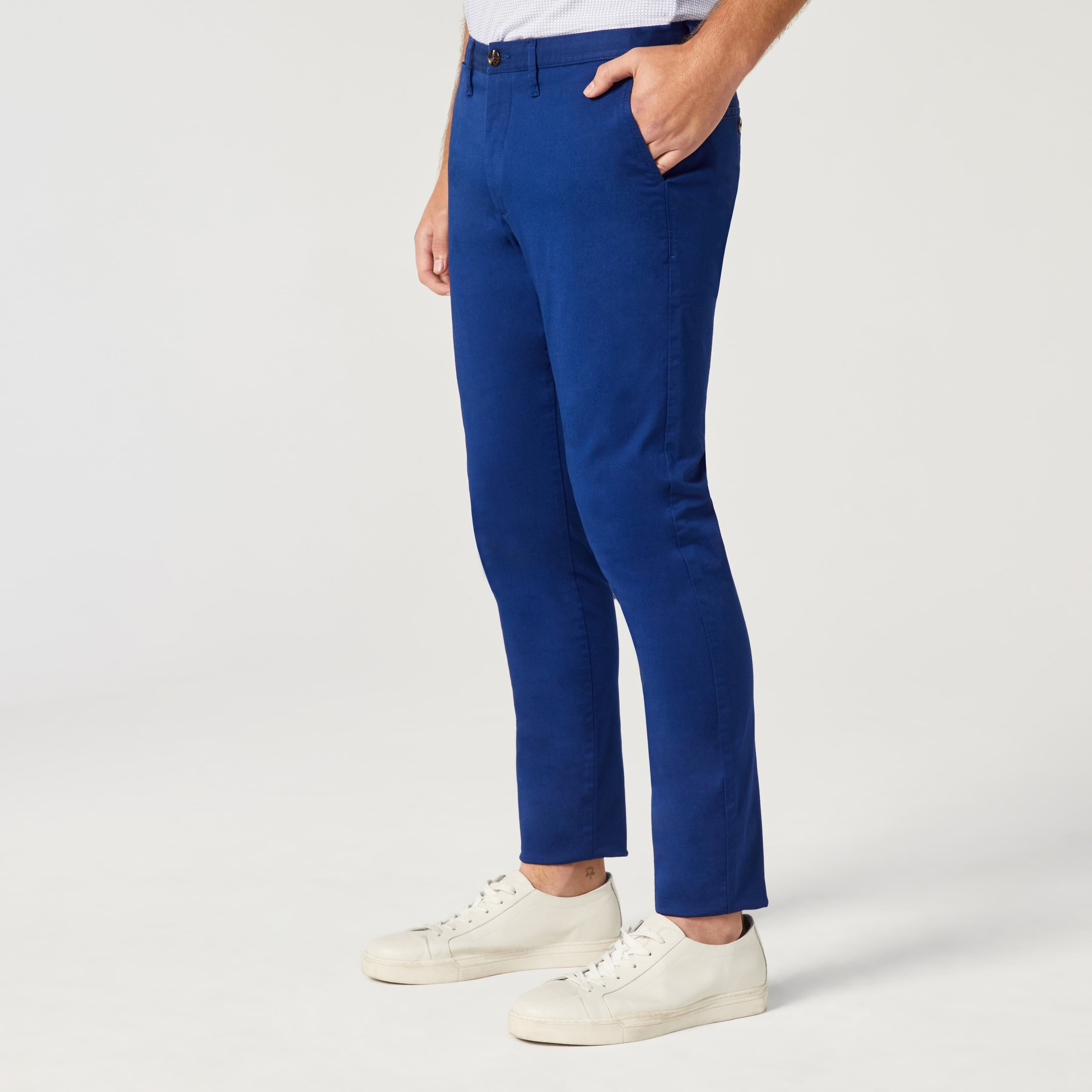 Blue chinos sale